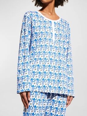Roller Rabbit Blue Monkey Pajamas
